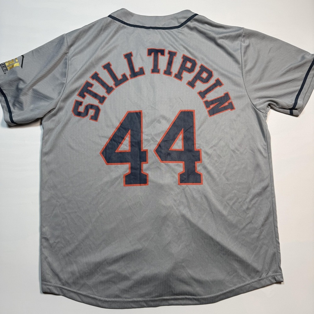 Houston Astros Jersey Mens XL Gray MLB Baseball Still Tippin 44 LGI Homes Promo